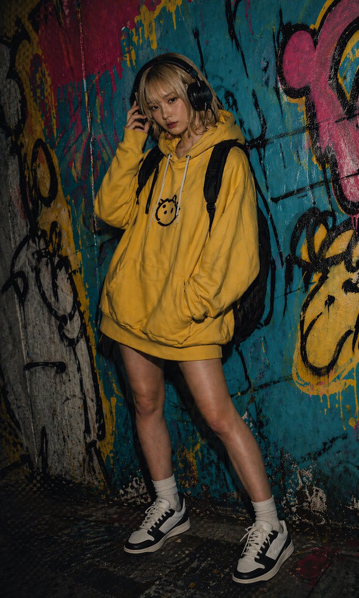 Profile / Avatar - Urban Graffiti Hoodie Fashion Portrait