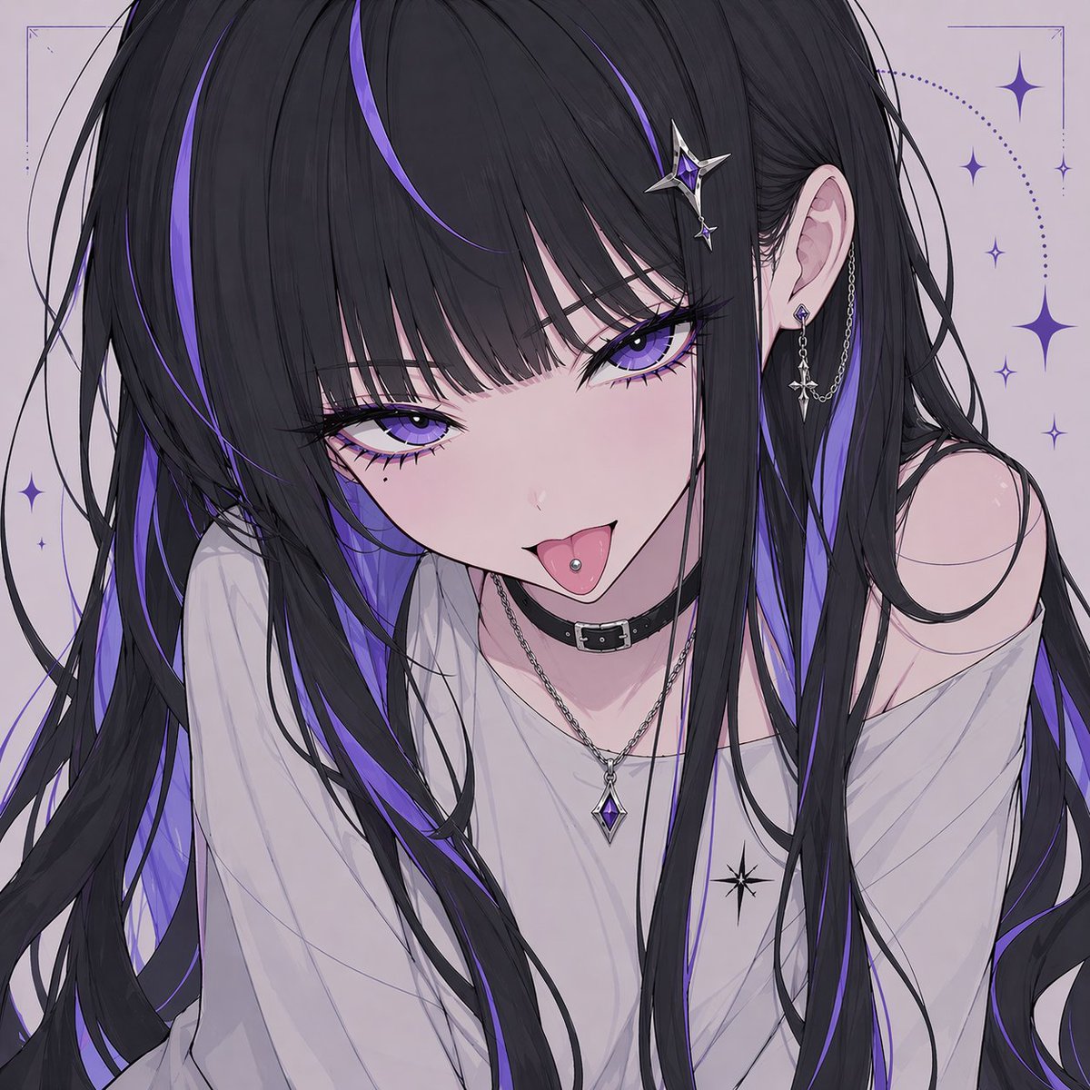 Profile / Avatar - Censored Gothic Anime Girl Portrait