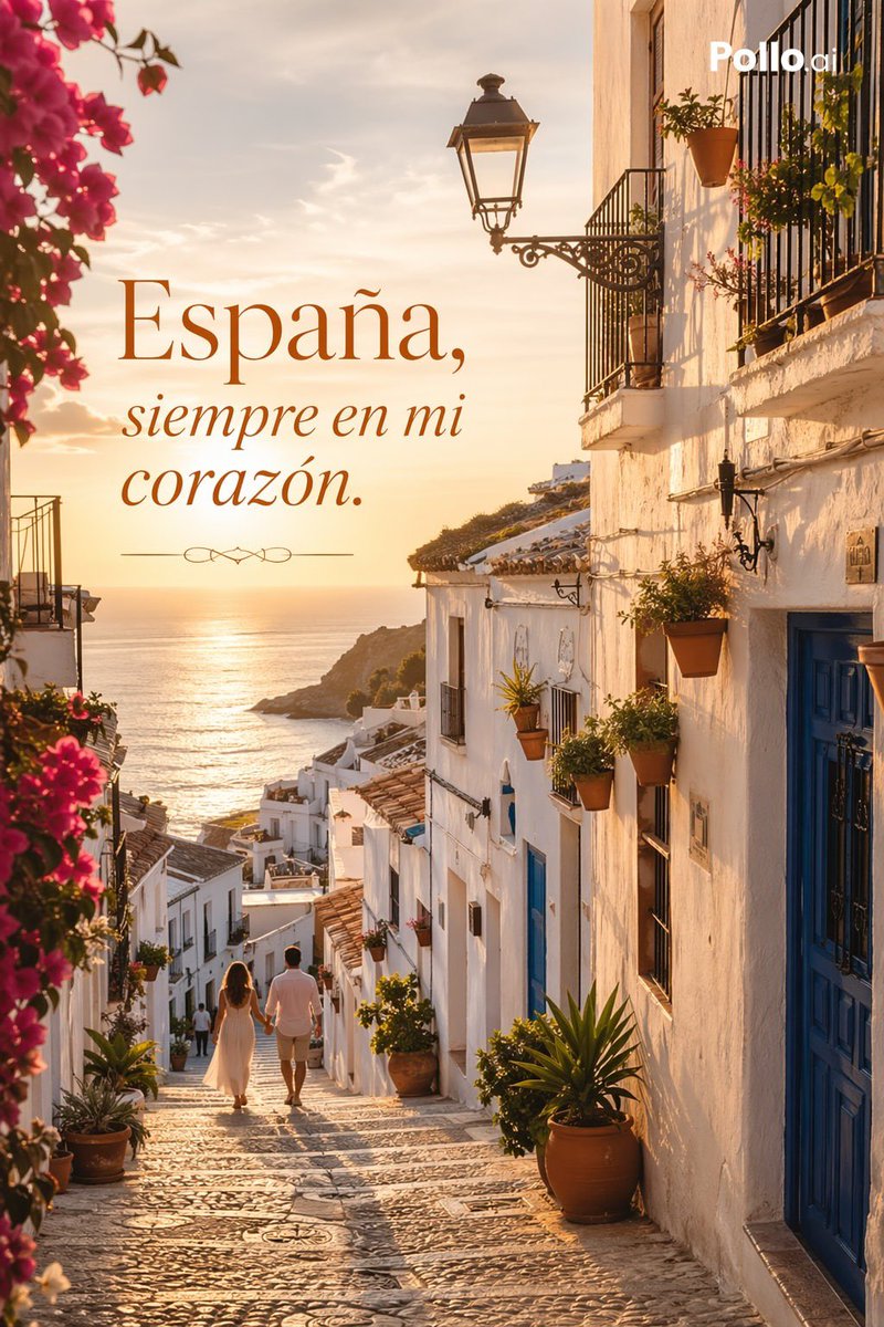 Product Marketing - Luxury Spain Sunset Travel Poster