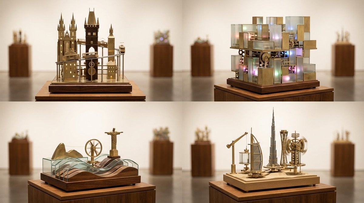 Infographic / Edu Visual - Cities as Kinetic Sculptures Grid