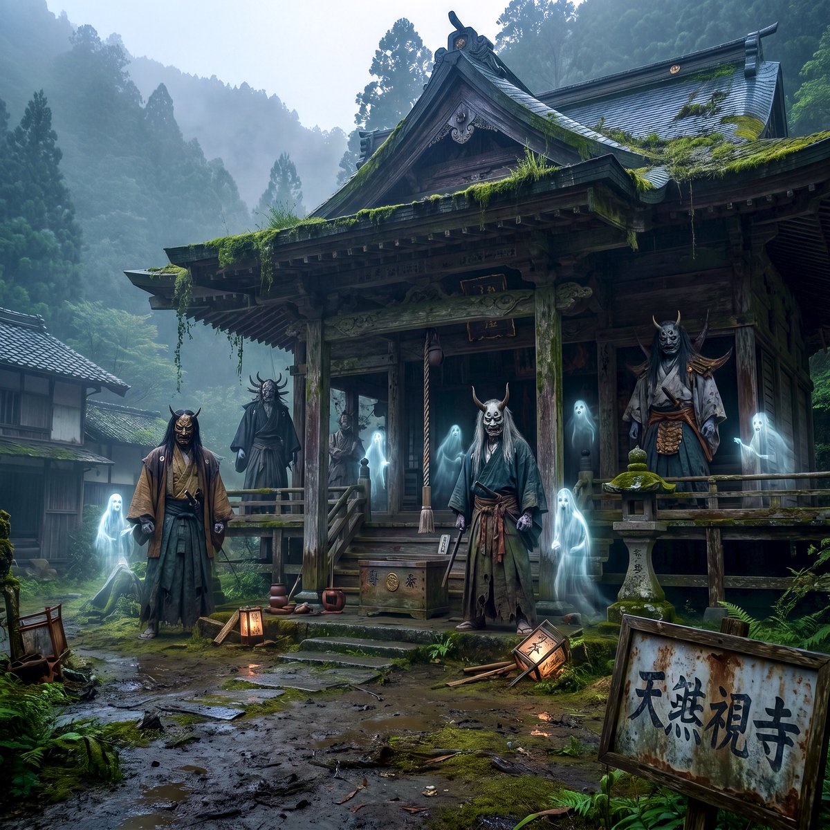 Comic / Storyboard - Old Japanese Haunted House