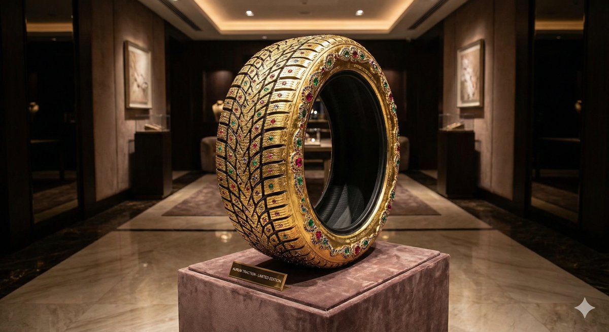 E-commerce Main Image - Luxury Snow Tire Image Generation