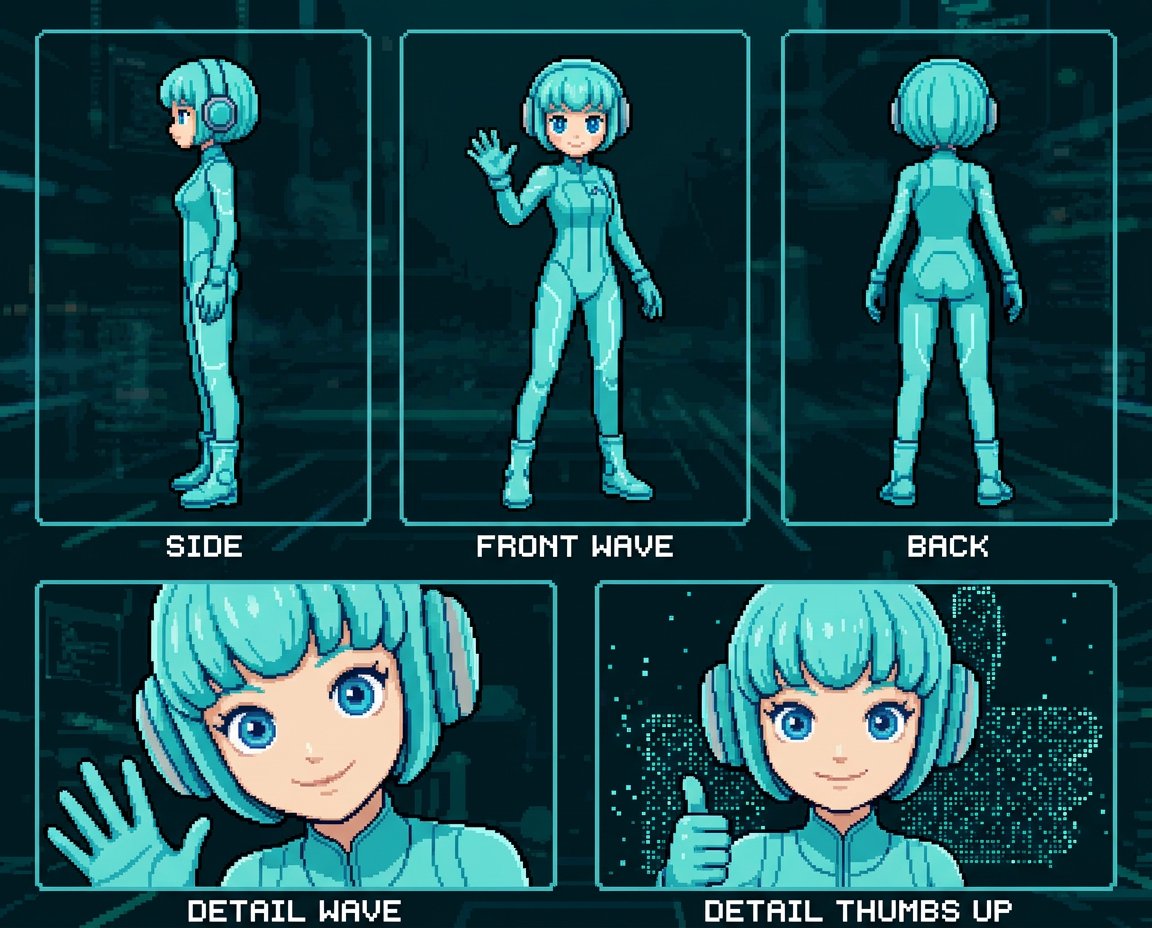 Game Asset - Retro 8-Bit Game Aesthetic Prompt