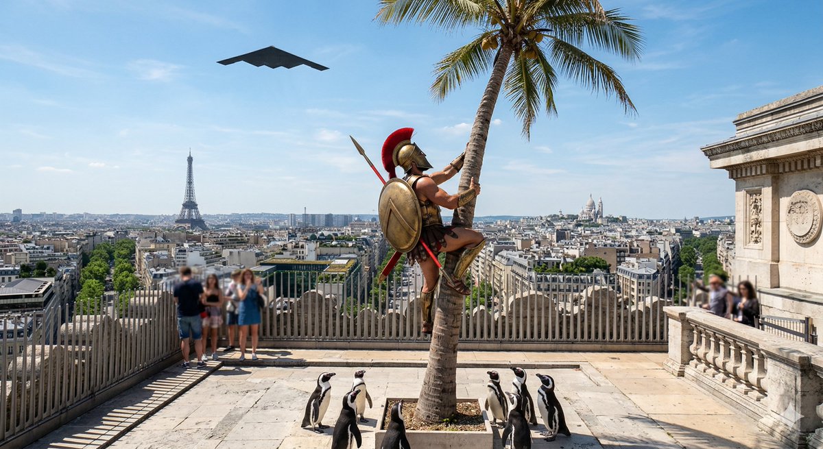 Game Asset - Penguins vs Coconut Tree Battle