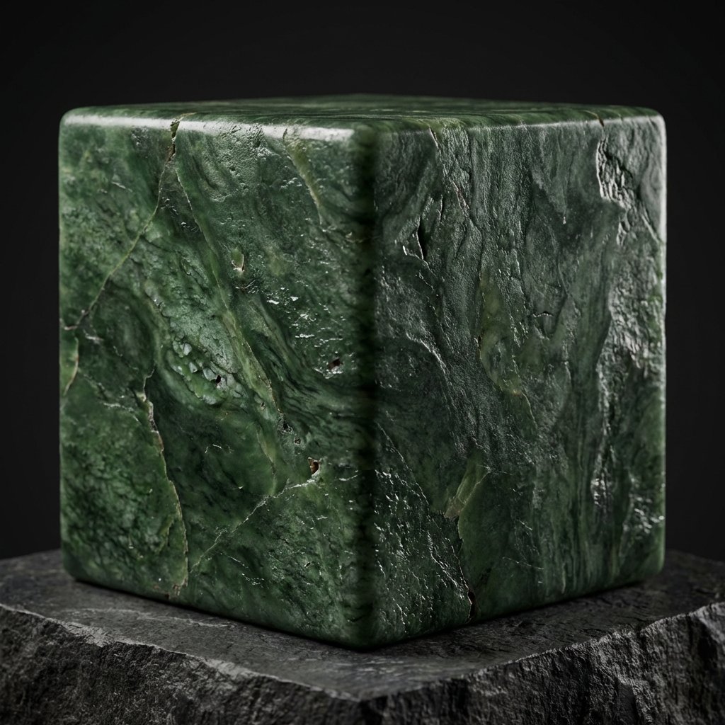 Game Asset - Jade Stone Cube Texture